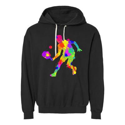 Funny Pickleball Design For Grandpa Pickleball Player Garment-Dyed Fleece Hoodie
