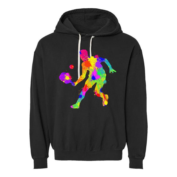Funny Pickleball Design For Grandpa Pickleball Player Garment-Dyed Fleece Hoodie