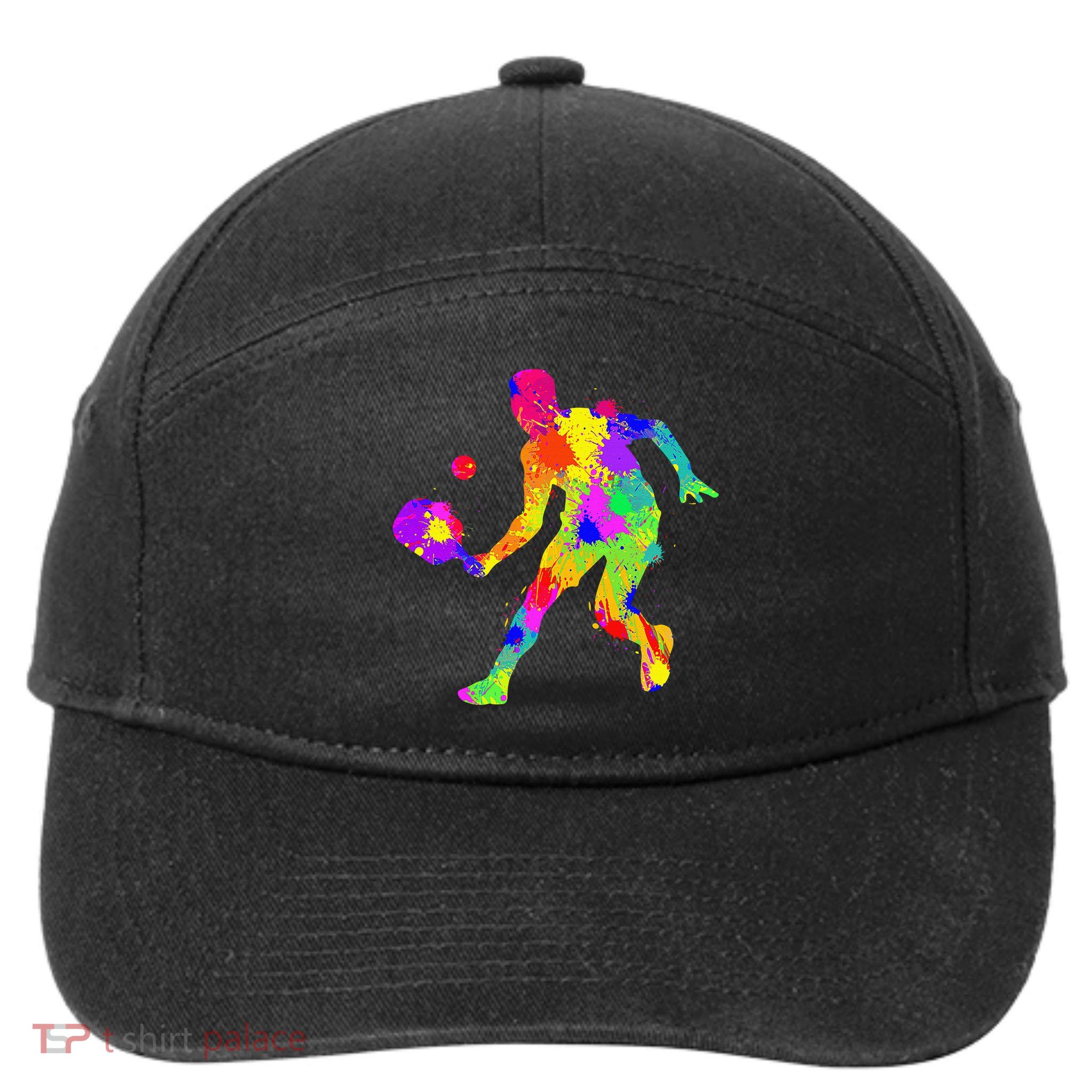 Funny Pickleball Design For Grandpa Pickleball Player 7-Panel Snapback Hat