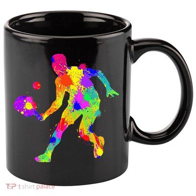 Funny Pickleball Design For Grandpa Pickleball Player 11oz C Handle Ceramic Mug