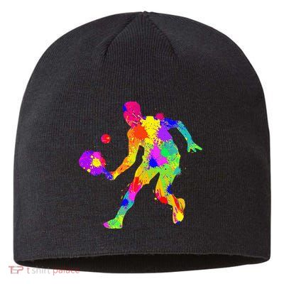 Funny Pickleball Design For Grandpa Pickleball Player Sustainable Beanie