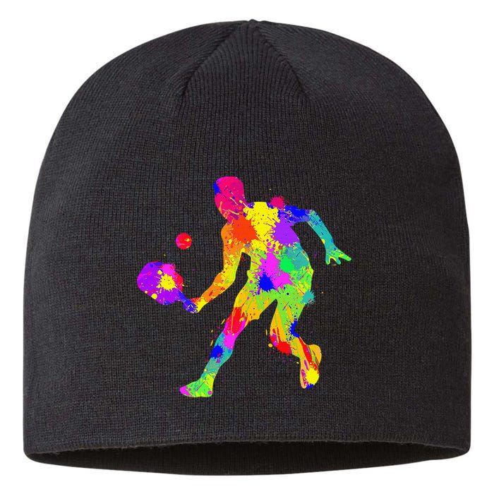 Funny Pickleball Design For Grandpa Pickleball Player Sustainable Beanie