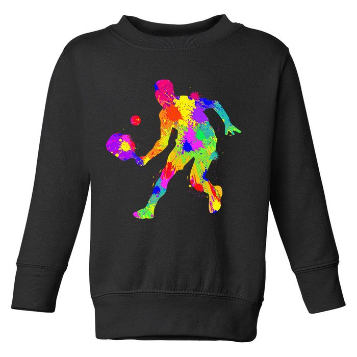 Funny Pickleball Design For Grandpa Pickleball Player Toddler Sweatshirt