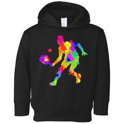 Funny Pickleball Design For Grandpa Pickleball Player Toddler Hoodie