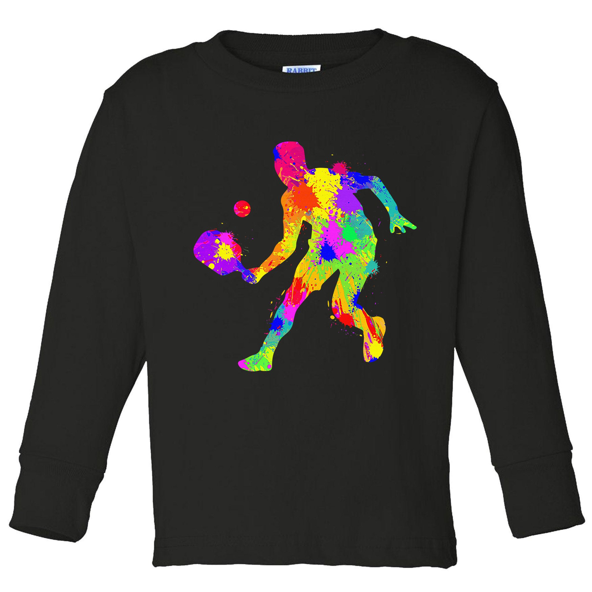 Funny Pickleball Design For Grandpa Pickleball Player Toddler Long Sleeve Shirt