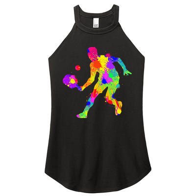 Funny Pickleball Design For Grandpa Pickleball Player Women's Perfect Tri Rocker Tank