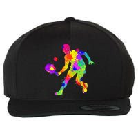 Funny Pickleball Design For Grandpa Pickleball Player Wool Snapback Cap