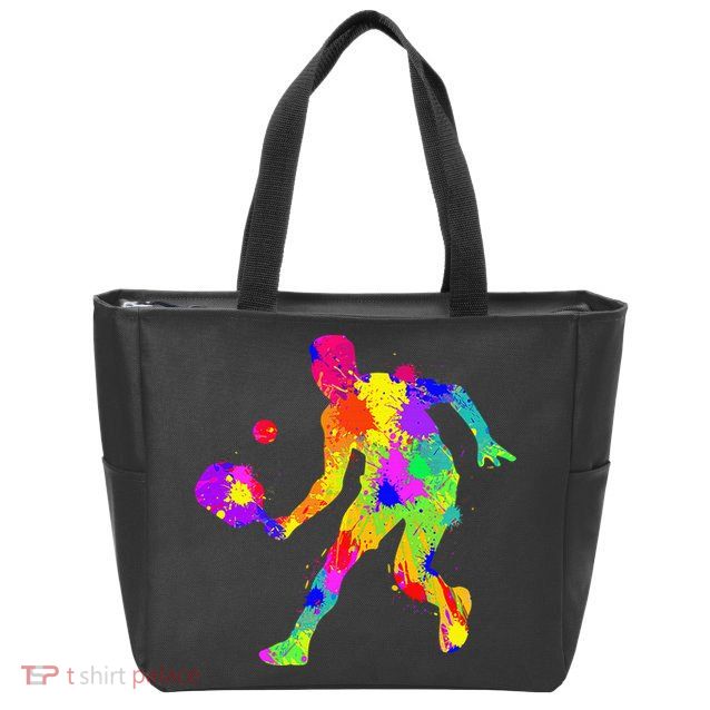 Funny Pickleball Design For Grandpa Pickleball Player Zip Tote Bag