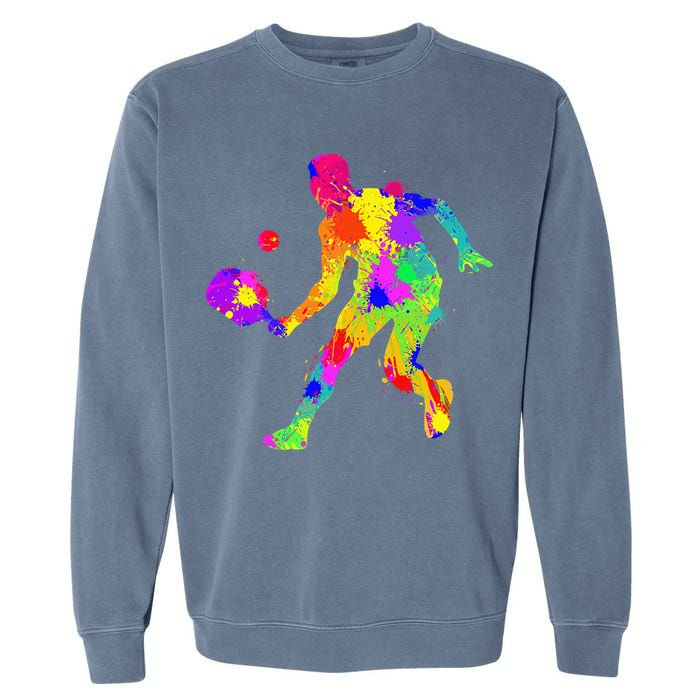 Funny Pickleball Design For Grandpa Pickleball Player Garment-Dyed Sweatshirt