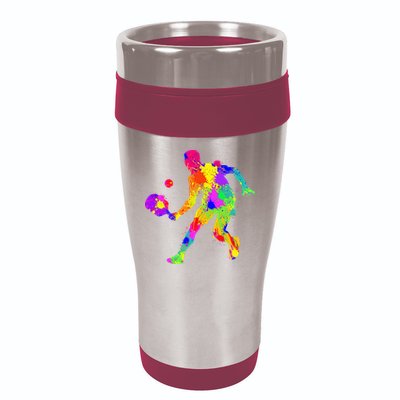 Funny Pickleball Design For Grandpa Pickleball Player 16oz Travel Tumbler