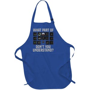 Funny Pilot Design For Men Women Airplane Airline Pilot Full-Length Apron With Pockets