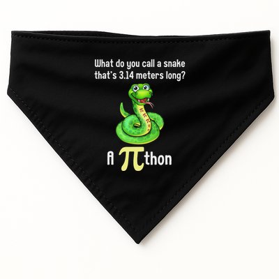 Funny Pi Day Puns Pithon Math Teacher Jokes USA-Made Doggie Bandana