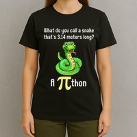 Funny Pi Day Puns Pithon Math Teacher Jokes T-Shirt