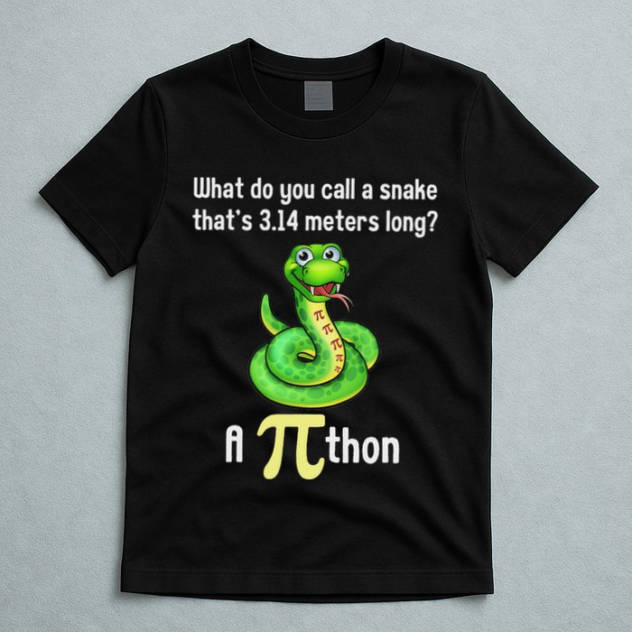 Funny Pi Day Puns Pithon Math Teacher Jokes T-Shirt