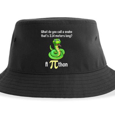 Funny Pi Day Puns Pithon Math Teacher Jokes Sustainable Bucket Hat