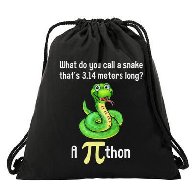 Funny Pi Day Puns Pithon Math Teacher Jokes Drawstring Bag