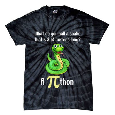 Funny Pi Day Puns Pithon Math Teacher Jokes Tie-Dye T-Shirt