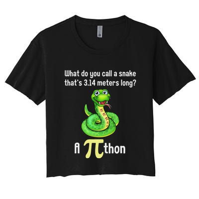 Funny Pi Day Puns Pithon Math Teacher Jokes Crop Top