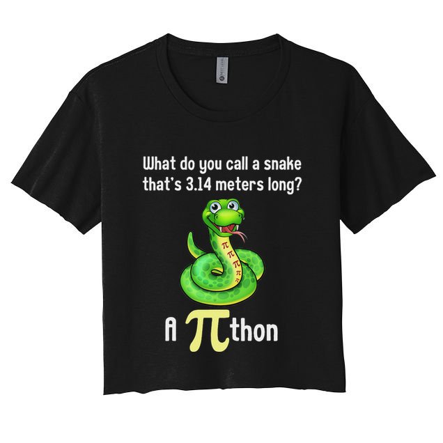 Funny Pi Day Puns Pithon Math Teacher Jokes Crop Top