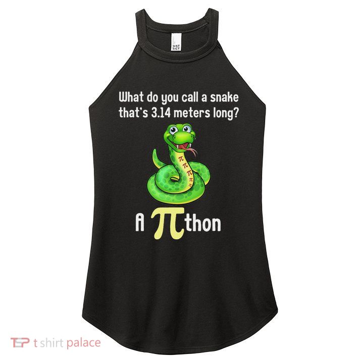 Funny Pi Day Puns Pithon Math Teacher Jokes Women's Perfect Tri Rocker Tank