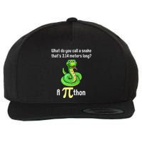 Funny Pi Day Puns Pithon Math Teacher Jokes Wool Snapback Cap
