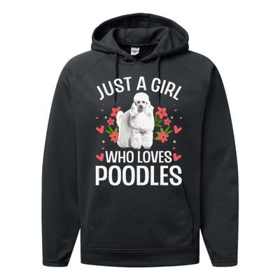 Funny Poodle Design For Standard Poodle Lovers Performance Fleece Hoodie