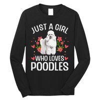 Funny Poodle Design For Standard Poodle Lovers Long Sleeve Shirt