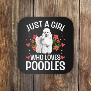 Funny Poodle Design For Standard Poodle Lovers Coaster