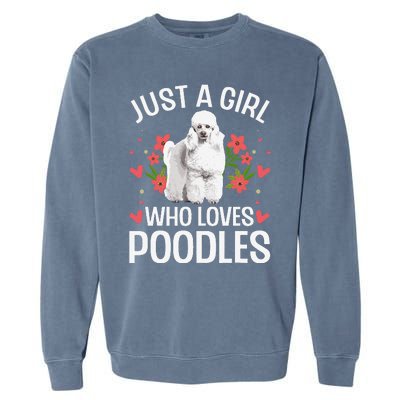 Funny Poodle Design For Standard Poodle Lovers Garment-Dyed Sweatshirt