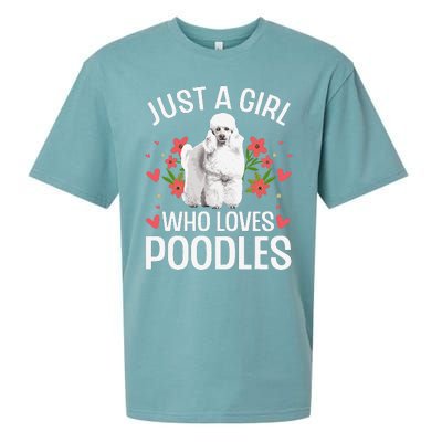 Funny Poodle Design For Standard Poodle Lovers Sueded Cloud Jersey T-Shirt