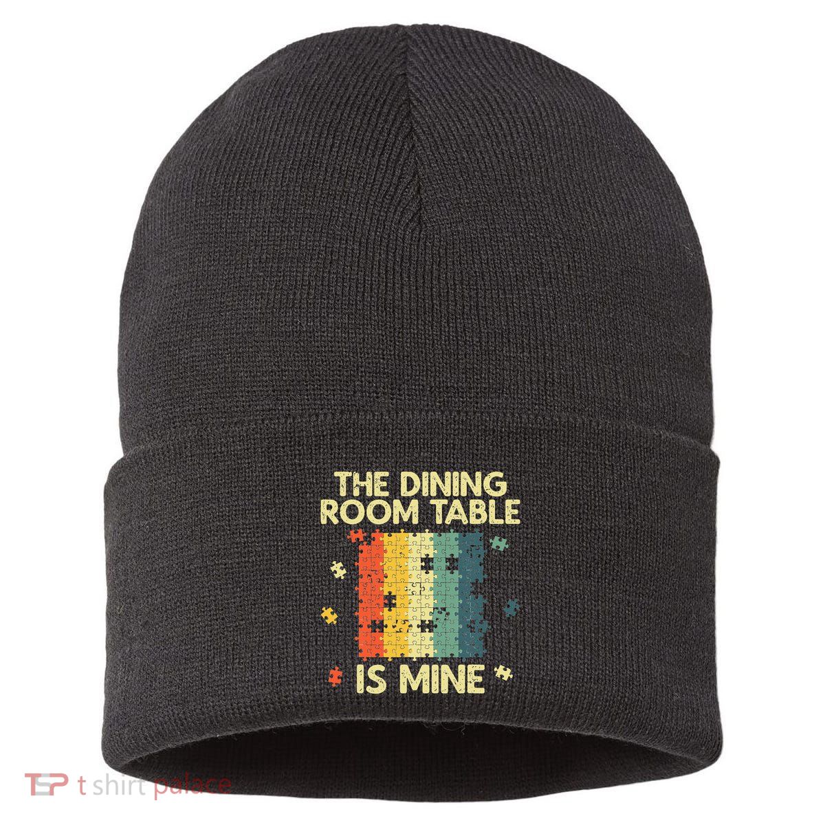 Funny Puzzle Design For Jigsaw Puzzle Lover Sustainable Knit Beanie