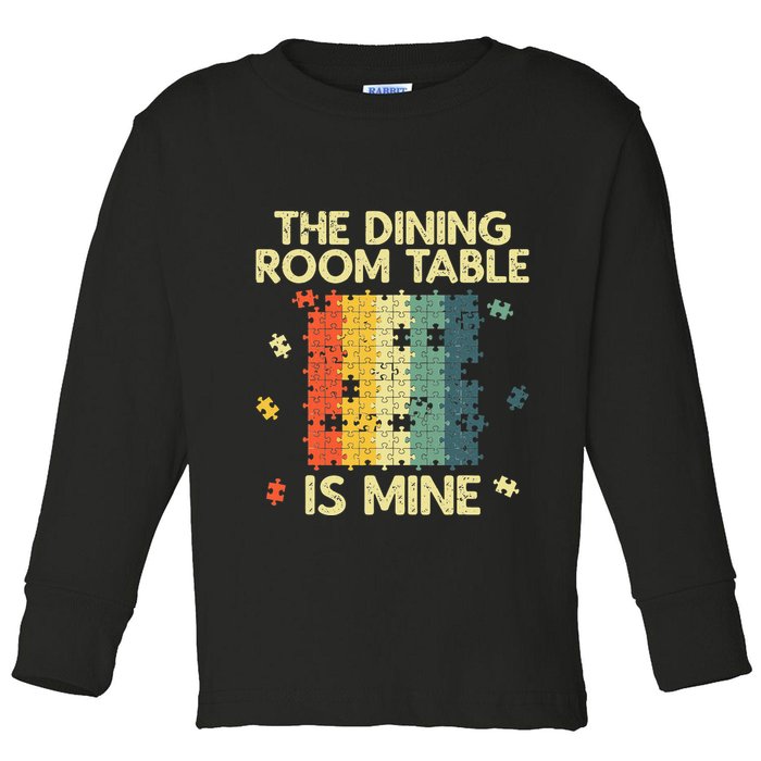 Funny Puzzle Design For Jigsaw Puzzle Lover Toddler Long Sleeve Shirt