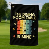 Funny Puzzle Design For Jigsaw Puzzle Lover Golf Towel