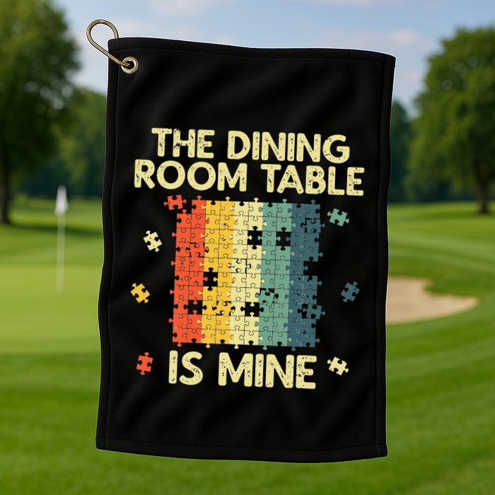 Funny Puzzle Design For Jigsaw Puzzle Lover Golf Towel