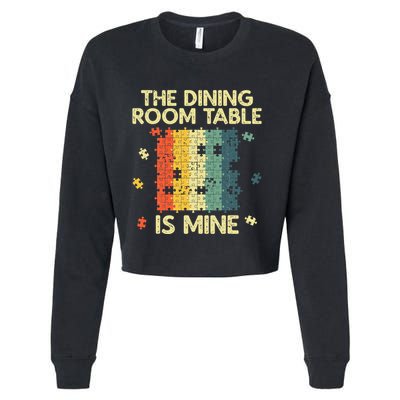 Funny Puzzle Design For Jigsaw Puzzle Lover Cropped Pullover Crew