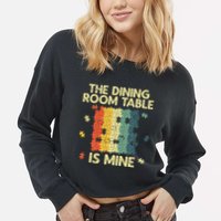 Funny Puzzle Design For Jigsaw Puzzle Lover Cropped Pullover Crew