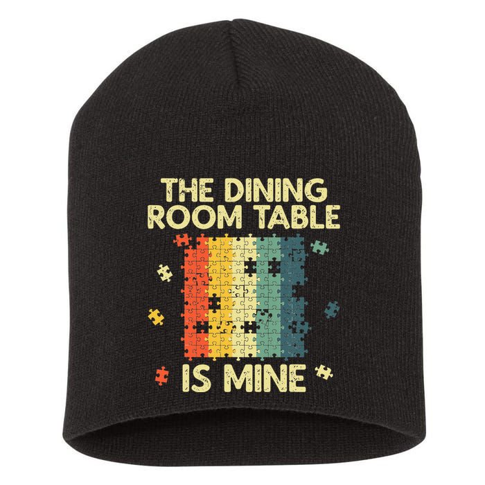 Funny Puzzle Design For Jigsaw Puzzle Lover Short Acrylic Beanie