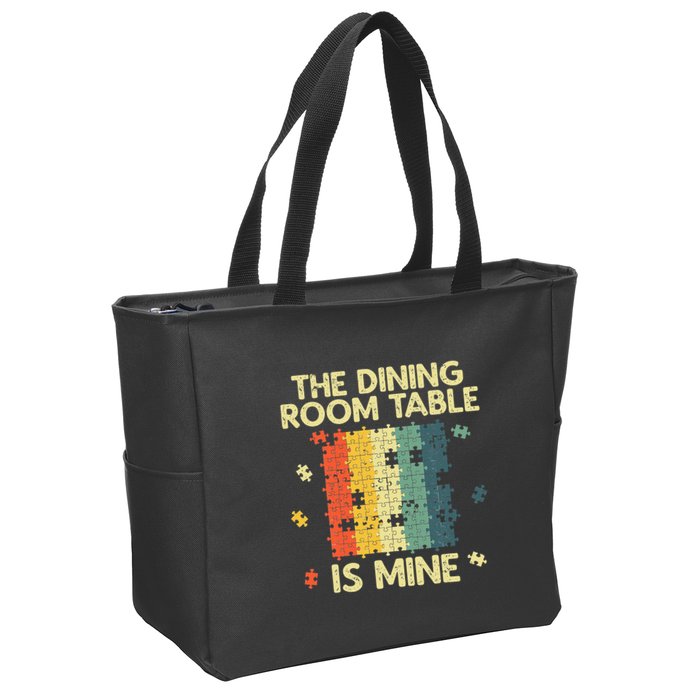 Funny Puzzle Design For Jigsaw Puzzle Lover Zip Tote Bag