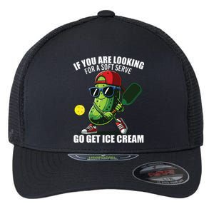 Funny Pickleball Design Funny Pickle Pickleball Lover Flexfit Unipanel Trucker Cap