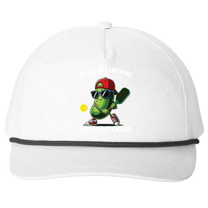 Funny Pickleball Design Funny Pickle Pickleball Lover Snapback Five-Panel Rope Hat