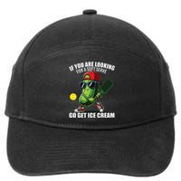 Funny Pickleball Design Funny Pickle Pickleball Lover 7-Panel Snapback Hat