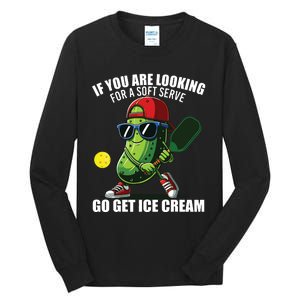 Funny Pickleball Design Funny Pickle Pickleball Lover Tall Long Sleeve T-Shirt