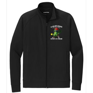 Funny Pickleball Design Funny Pickle Pickleball Lover Stretch Full-Zip Cadet Jacket