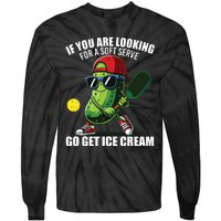 Funny Pickleball Design Funny Pickle Pickleball Lover Tie-Dye Long Sleeve Shirt