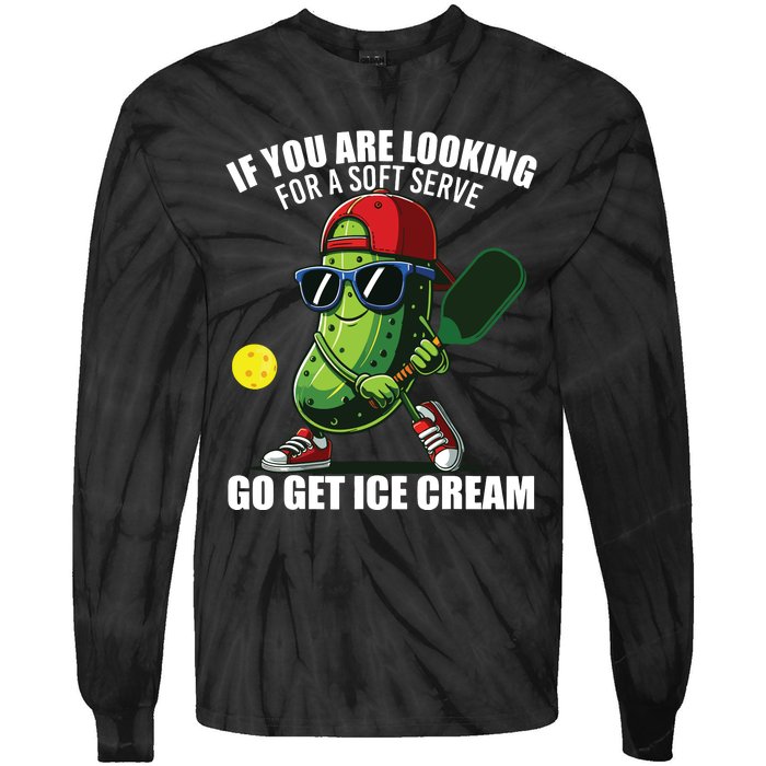 Funny Pickleball Design Funny Pickle Pickleball Lover Tie-Dye Long Sleeve Shirt