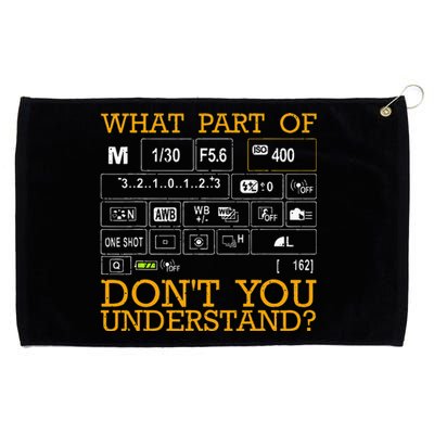 Funny Photography Design Men Women Photographer Instructors Grommeted Golf Towel