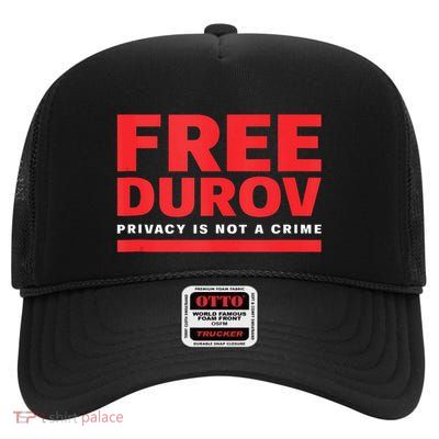Free Pavel Durov High Crown Mesh Back Trucker Hat