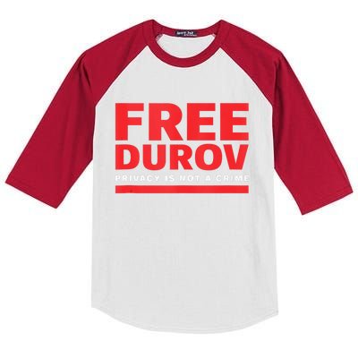 Free Pavel Durov Kids Colorblock Raglan Jersey