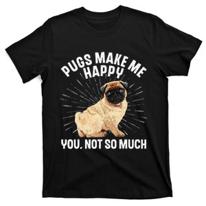 Funny Pug Design For Men Women Puppy Pet Dog Breed Pug Lover T-Shirt