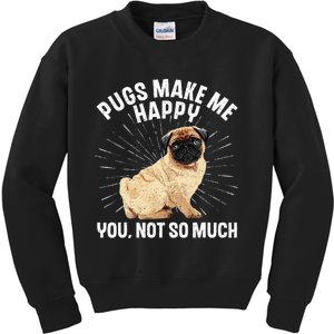 Funny Pug Design For Men Women Puppy Pet Dog Breed Pug Lover Kids Sweatshirt